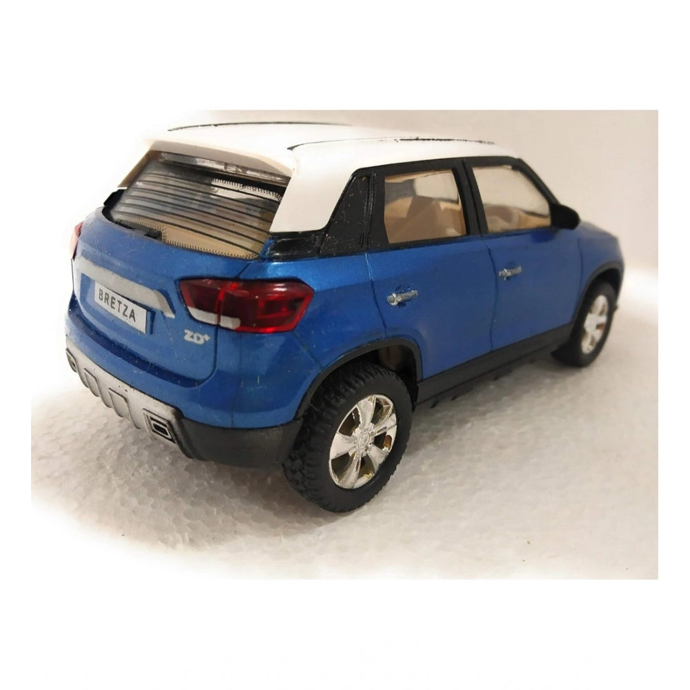 Plastic Brezza Suv Pull Back Action Car (Blue)