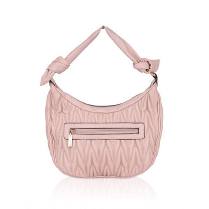 Generic Women's Faux Leather Textured Handbag (Pink)