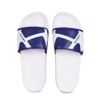 Men's Rubber Comfortable Flip-Flops and Slippers (Navy Blue)