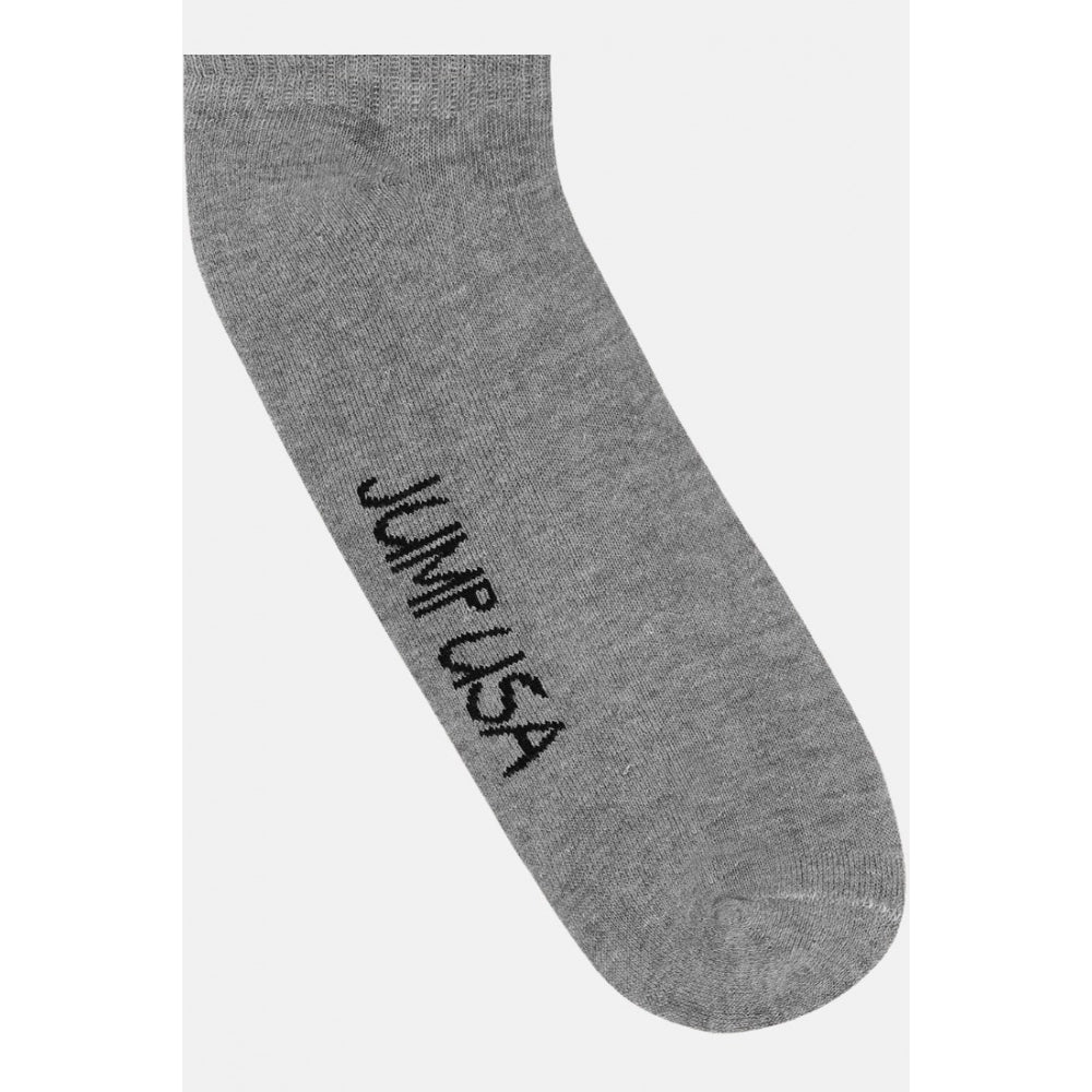 Men's Printed Cotton Spandex Ankle Length Socks (Assorted)