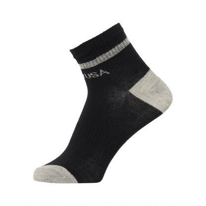 Men's Printed Cotton Spandex Ankle Length Socks (Assorted)