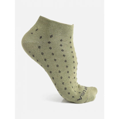 Men's Printed Cotton Spandex Ankle Length Socks (Assorted)