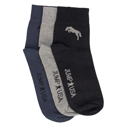 Men's Printed Cotton Spandex Ankele Length Socks (Assorted)