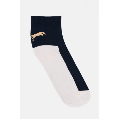 Men's Printed Cotton Spandex Ankle Length Socks (Assorted)