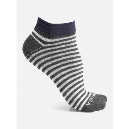 Men's Printed Cotton Spandex Ankle Length Socks (Assorted)