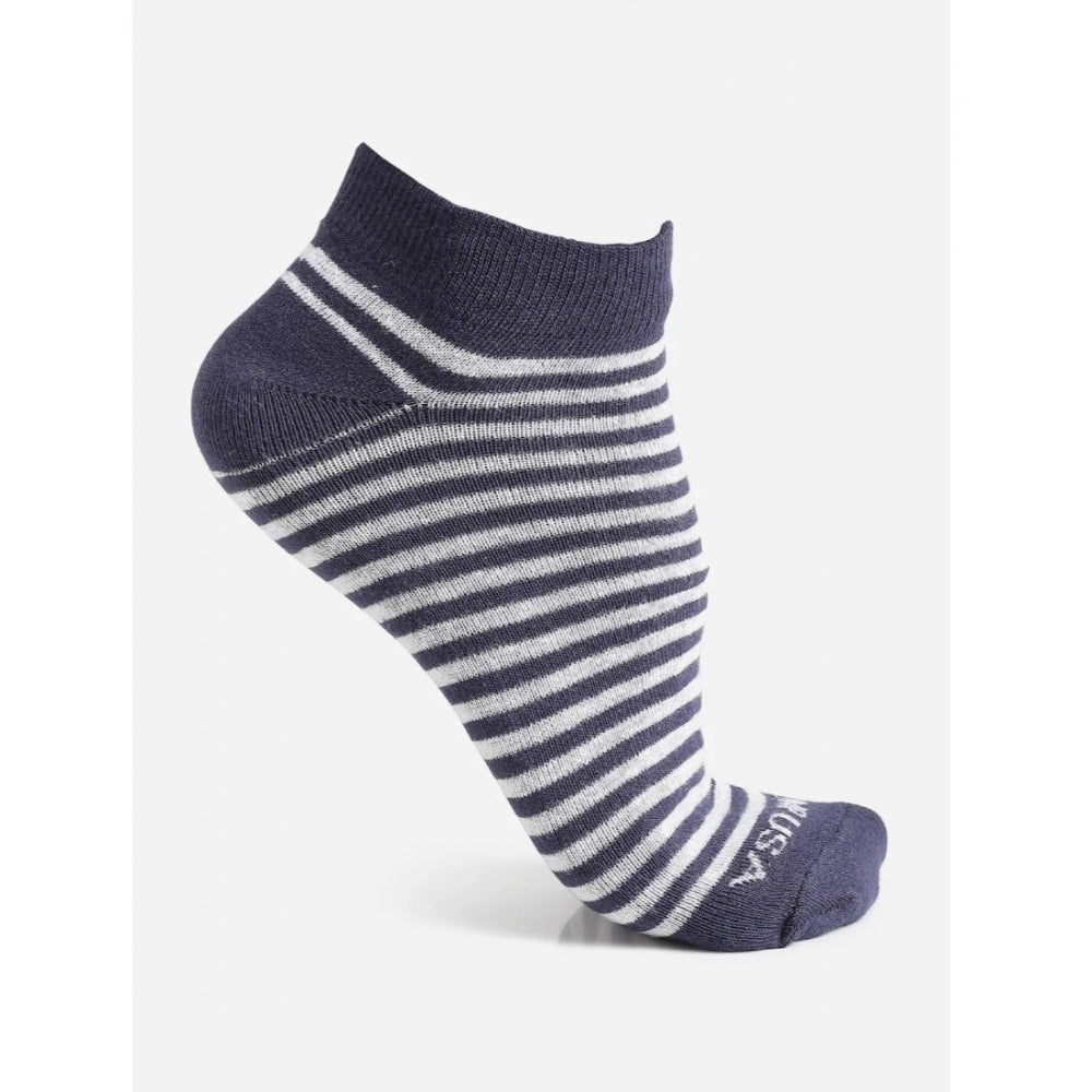 Men's Printed Cotton Spandex Ankle Length Socks (Assorted)