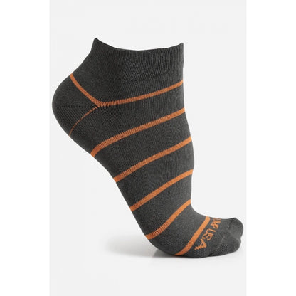 Men's Printed Cotton Spandex Ankle Length Socks (Assorted)