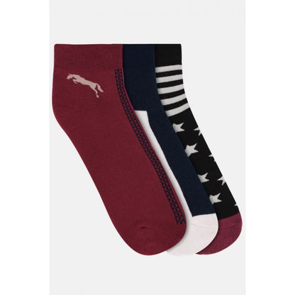 Men's Printed Cotton Spandex Ankle Length Socks (Assorted)