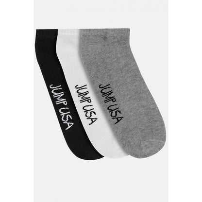 Men's Printed Cotton Spandex Ankle Length Socks (Assorted)