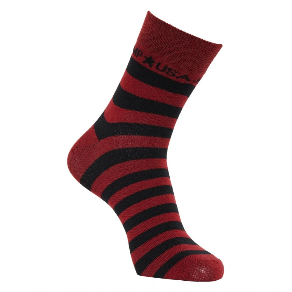 Men's Printed Cotton Spandex Ankle Length Socks (Assorted)