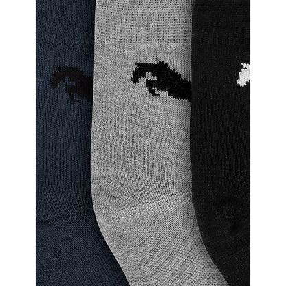 Men's Printed Cotton Spandex Ankle Length Socks (Assorted)