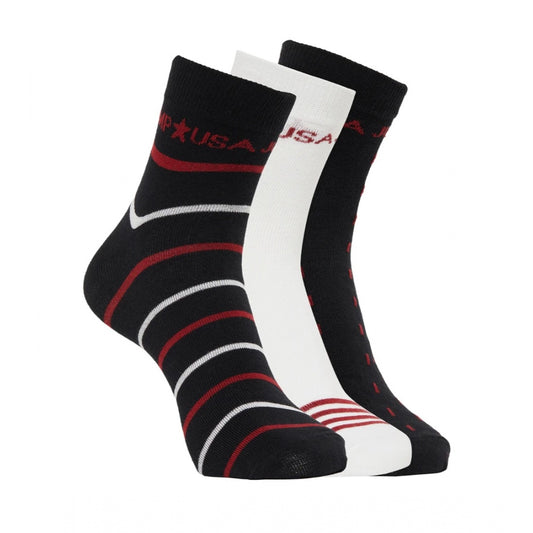 Men's Printed Cotton Spandex Ankle Length Socks (Assorted)