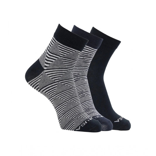 Men's Printed Cotton Spandex Ankle Length Socks (Assorted)