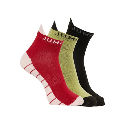 Men's Printed Cotton Spandex Ankle Length Socks (Assorted)