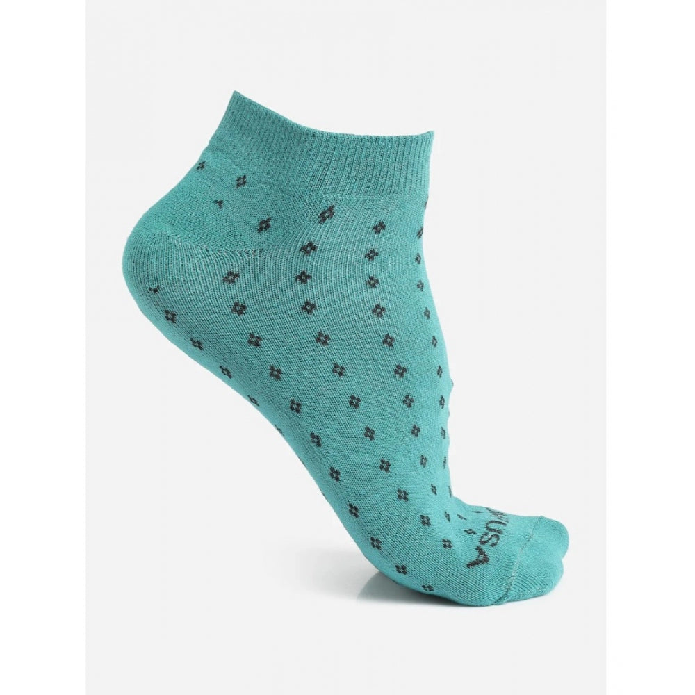 Men's Printed Cotton Spandex Ankle Length Socks (Assorted)