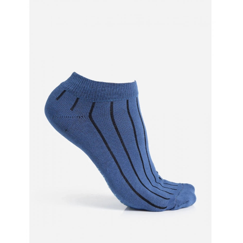 Men's Printed Cotton Spandex Ankle Length Socks (Assorted)