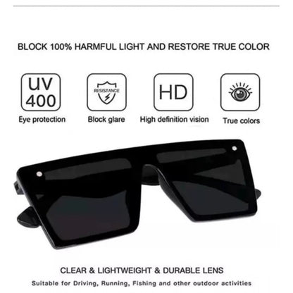 Pack Of 2 Classic Unisex UV400 Protection Sunglasses (MultiColor)