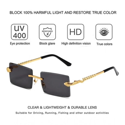 Classic Unisex UV400 Protection Sunglasses (Black)