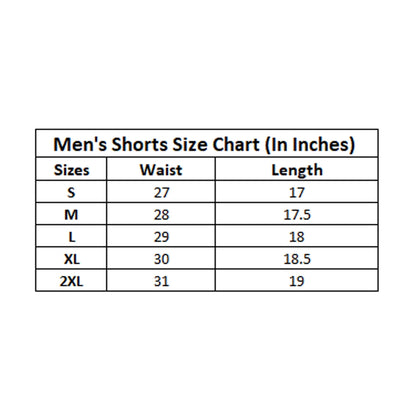 Generic Men's Solid Polyester Knee Length Shorts (Black)