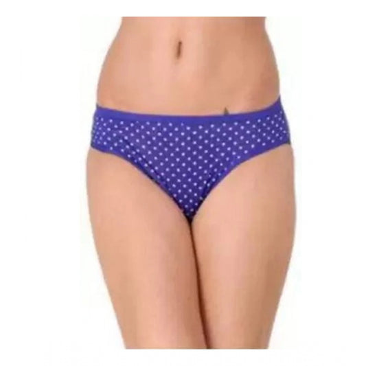 Women's Cotton Printed Hipster Panty (Blue)