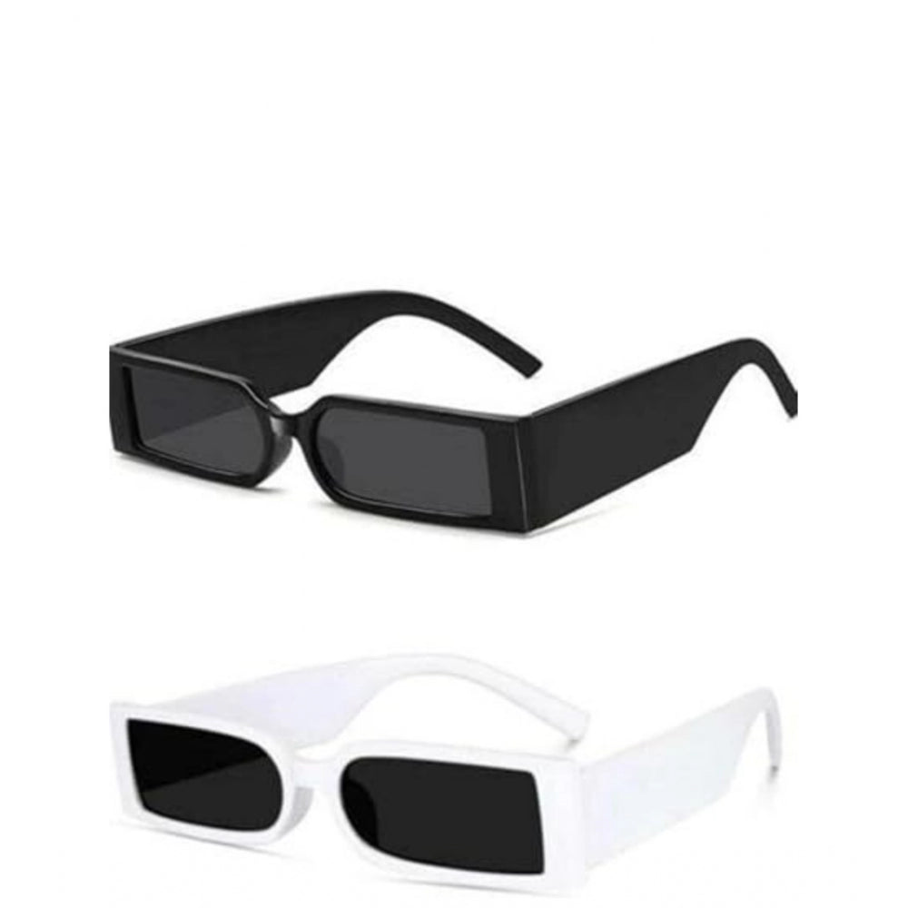 Pack Of 2 Unisex UV400 Protection Sunglasses (MultiColor)