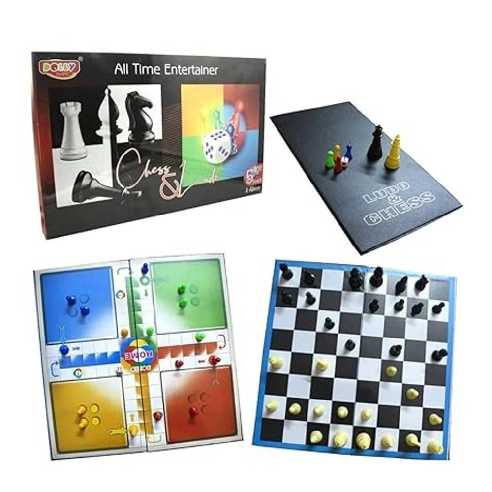 All Time Entertainer Chess&amp;Ludo |  Paper, Plastic Toys |  Board Games | 5+ Years