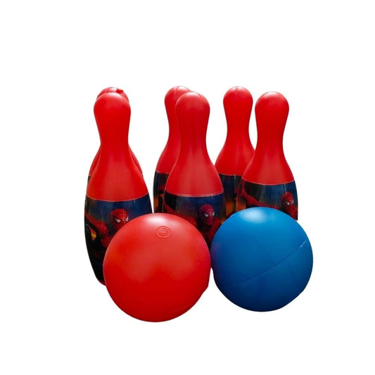 Spider Man Theme Bowling Set with two balls |   Plastic  |   Toys| 1+ Years