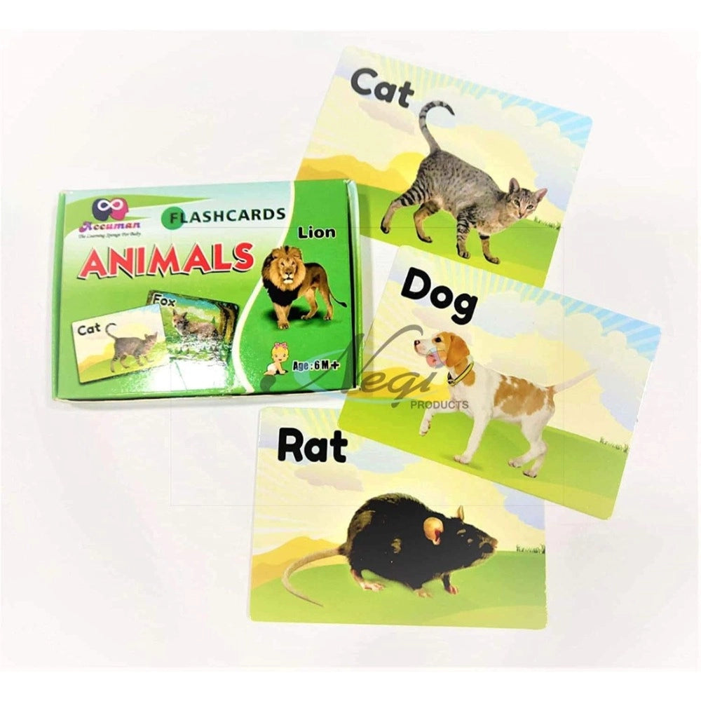 Flash Card-Animal | Plastic | Educational Toys | 6+ Months