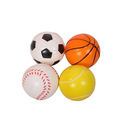 4_Pcs Ball Set Football + Basketball + Baseball + Tennis  | Rubber | Toys | 1+ Years