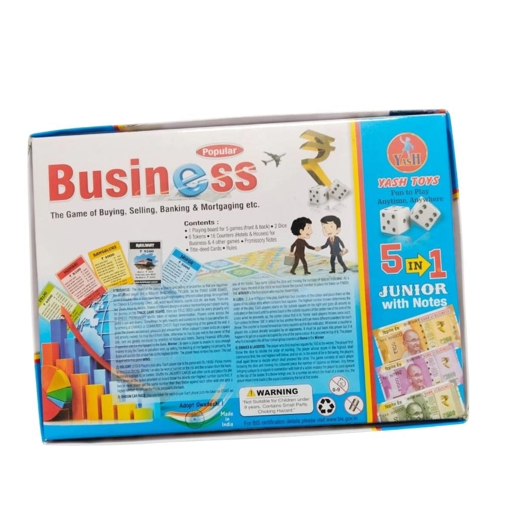 5 In 1Business |   Cardboard  |   Board Games| 2+ Years