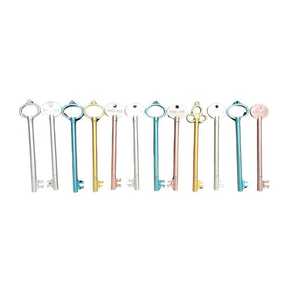 12 PCS_Set Key Shape Gel Pen  | Plastic | Stationery | 5+ Years