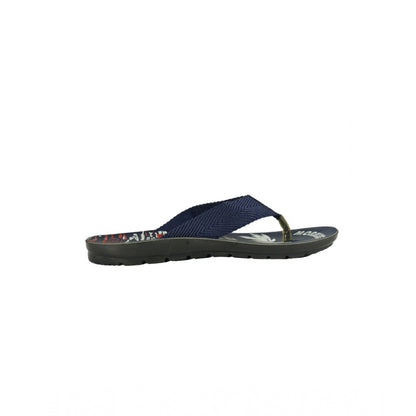 Generic Men's Polyurethane Printed Slip-on Slipper (Blue)