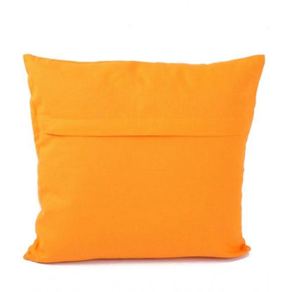 Pack Of_2 Cotton Printed Cushion Cover Sets (Yellow, Size: 16x16 In)