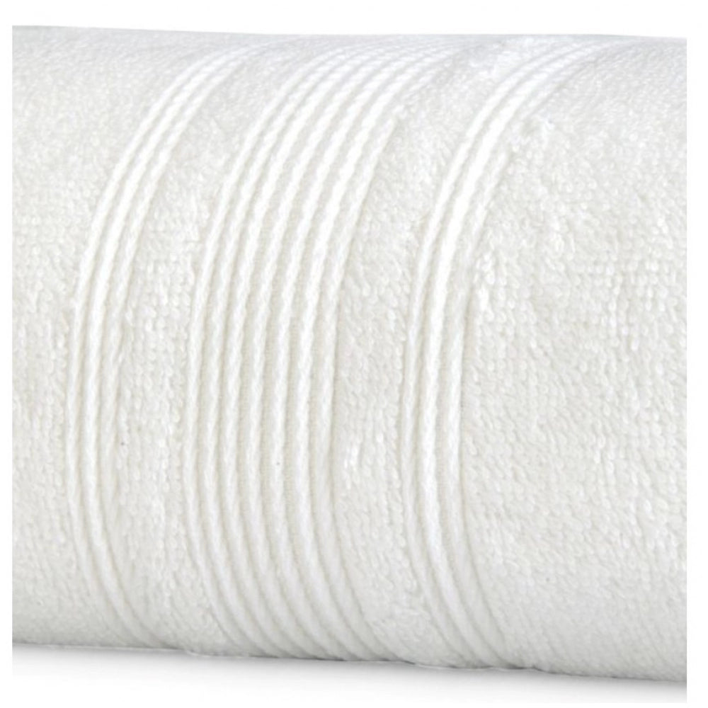 Cotton Striped Bath Towels (Off-white, Size: 35x71 In)