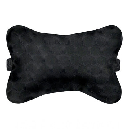 Pack Of_4 Polyester Printed Car Pillow Sets (Black, Size: 12x12 In)