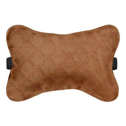 Pack Of_4 Polyester Printed Car Pillow Sets (Brown, Size: 12x12 In)