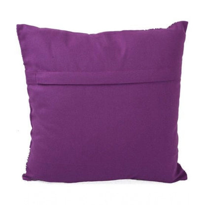 Pack Of_2 Cotton Printed Cushion Cover Sets (Purple, Size: 16x16 In)