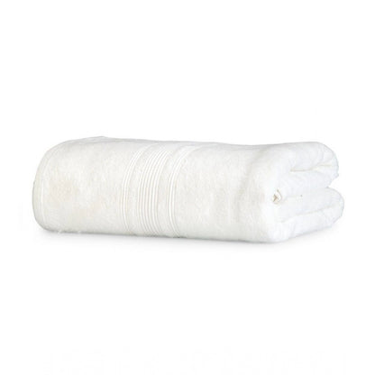 Cotton Striped Bath Towels (Off-white, Size: 35x71 In)