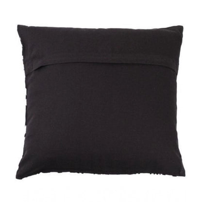 Pack Of_2 Cotton Printed Cushion Cover Sets (Black, Size: 16x16 In)