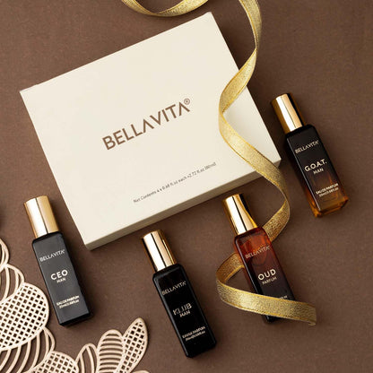 Bella Vita Luxury Man Perfume Gift Set 4 x 20 ml for Men with KLUB, OUD, CEO, G.O.A.T Perfume