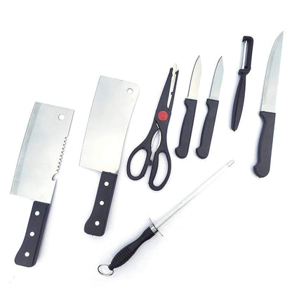 Kitchen Knives Set, Stainless Steel, 8 Pieces