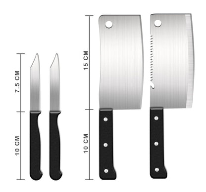 Kitchen Knives Set, Stainless Steel, 8 Pieces