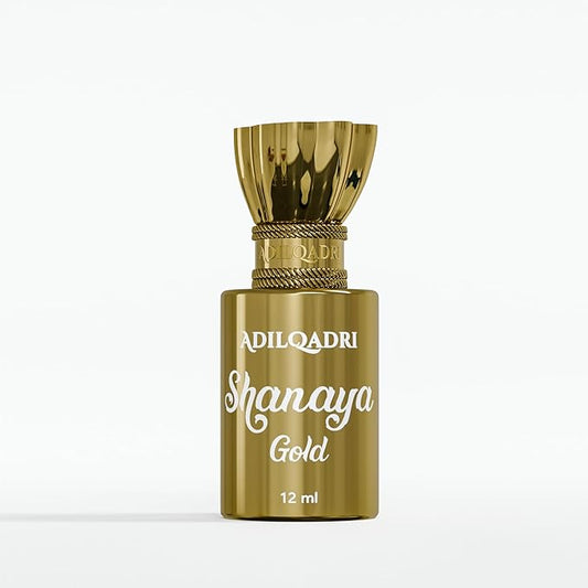 AdilQadri Shanaya Gold Attar | Arabic Fragrance | Non-Alcoholic Attar Perfume Oil Perfume For Men & Women - 12 Ml