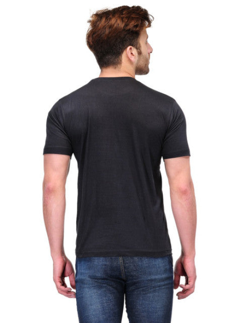 BLACK ROUND NECK DRI-FIT TSHIRT