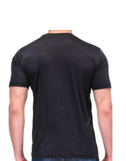 BLACK ROUND NECK DRI-FIT TSHIRT