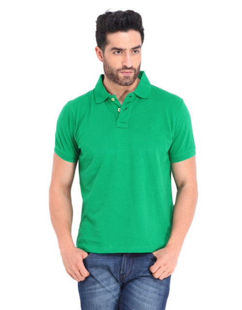 Cotton blend polo collar  men's tshirt .