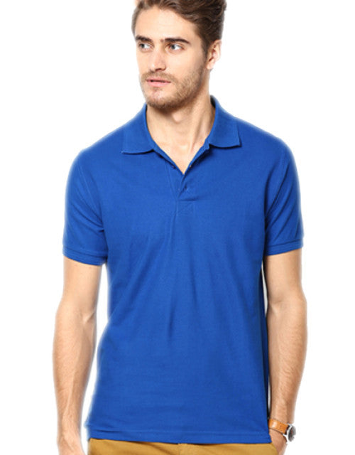 Cotton blend polo collar  men's tshirt .